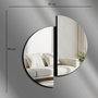 Wallity Ozgl522 Espejo Decorativo Plateado 44 x 50 cm